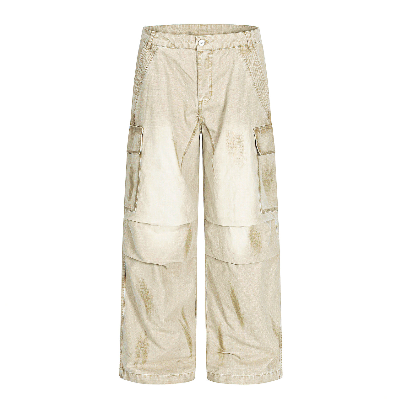 Streetwear Pleated Multi-Pocket Cargo Pants