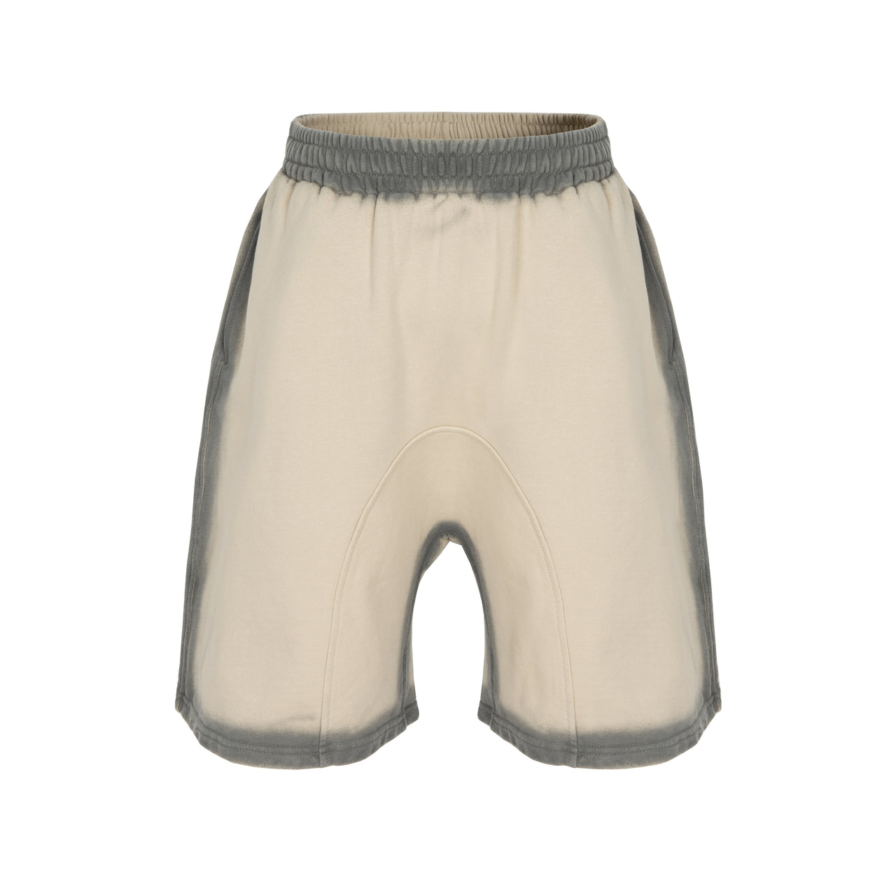 Yellow and Black Tie-Dye Shorts