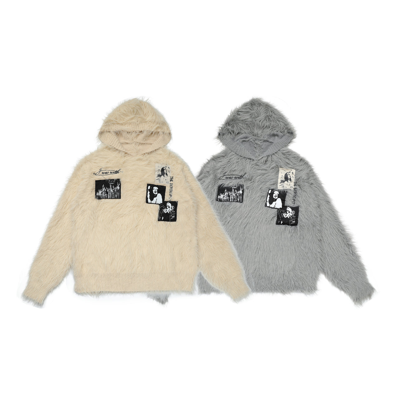 Omirad Fuzzy Patch Knit Sweater