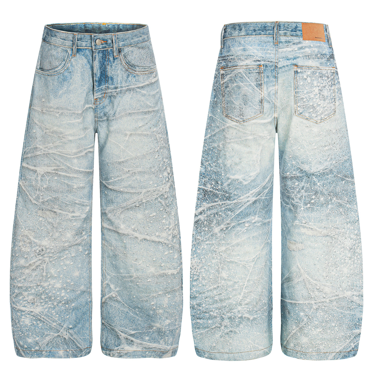 Omirad Ice Web Wide-Leg Jeans
