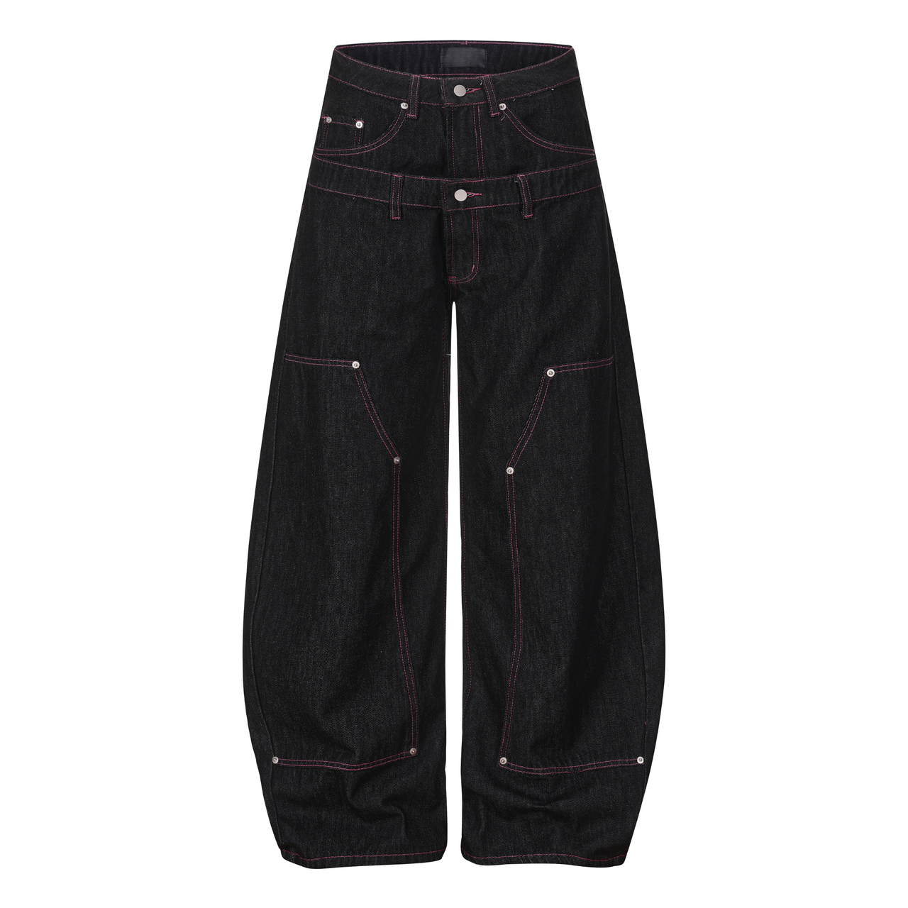Omirad Double Waist Star Denim Pants