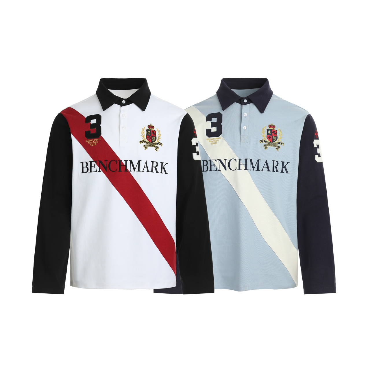 Omirad Heritage Stripe Long Sleeve Polo