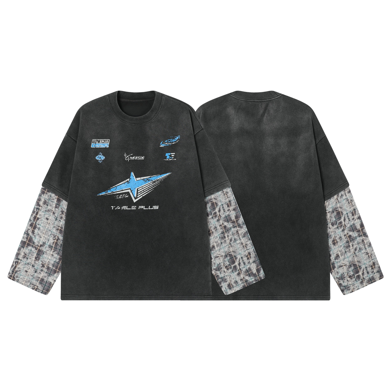 Omirad Graphic Layered Long Sleeve Tee