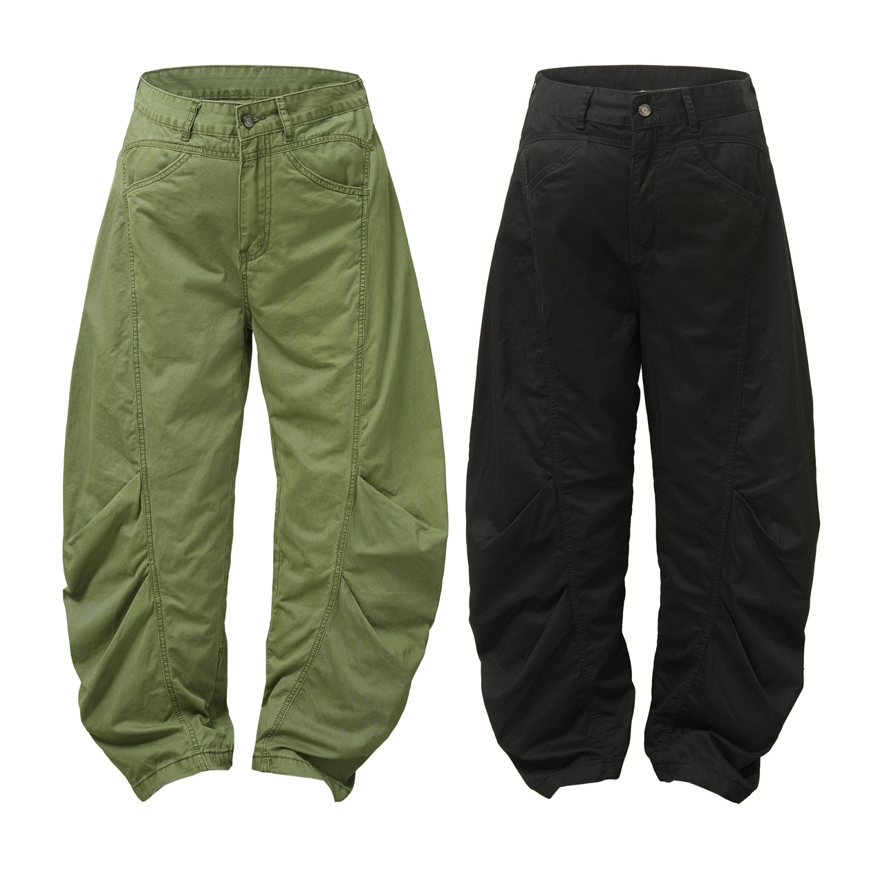 Omirad Balloon Fit Utility Cotton Pants