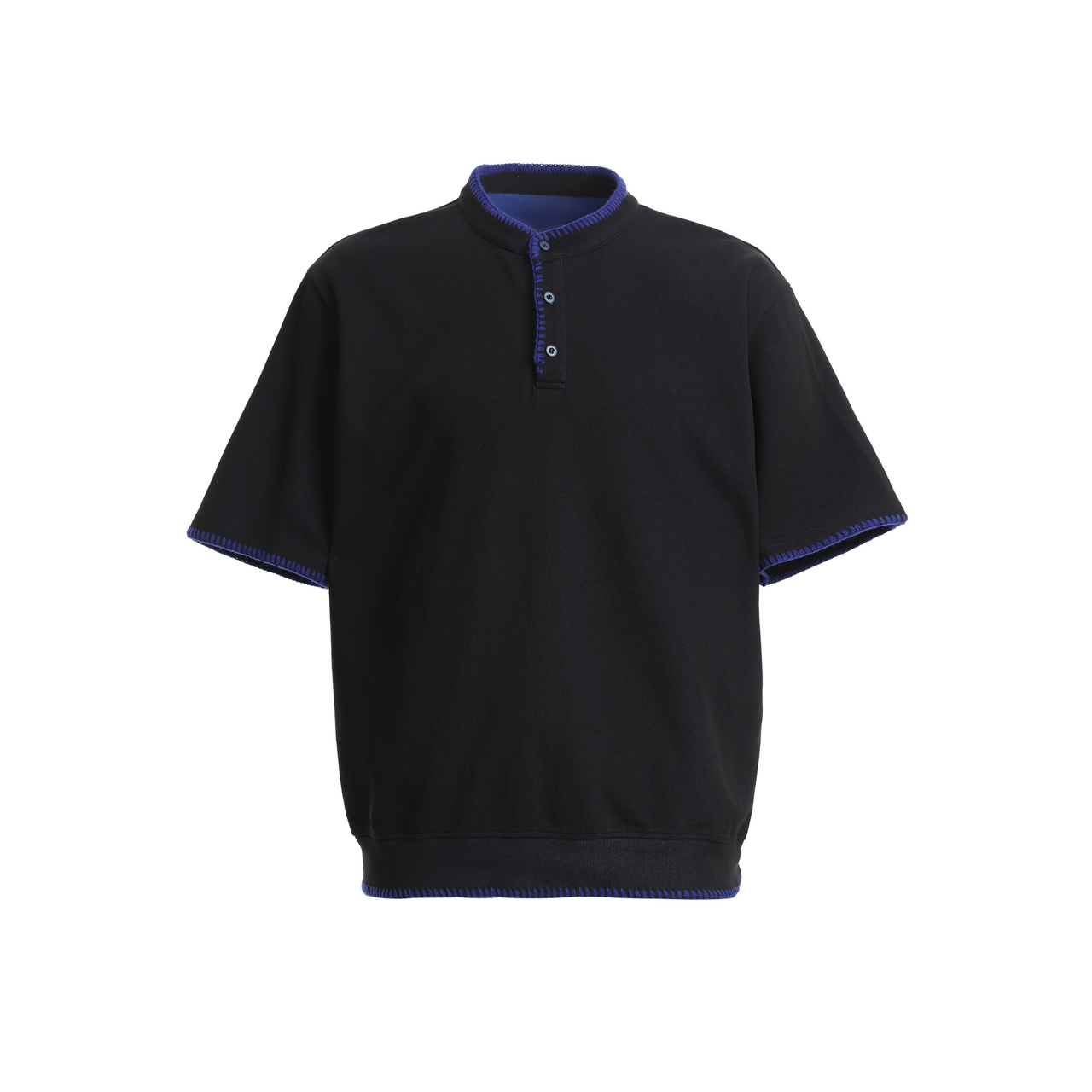 Omirad Contrast Stitch Henley Tee