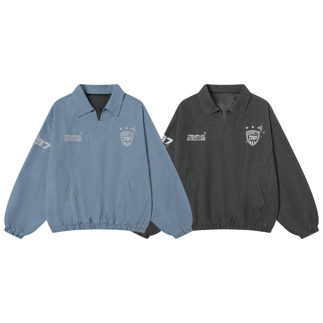 Omirad Vintage Collar Pullover Sweatshirt