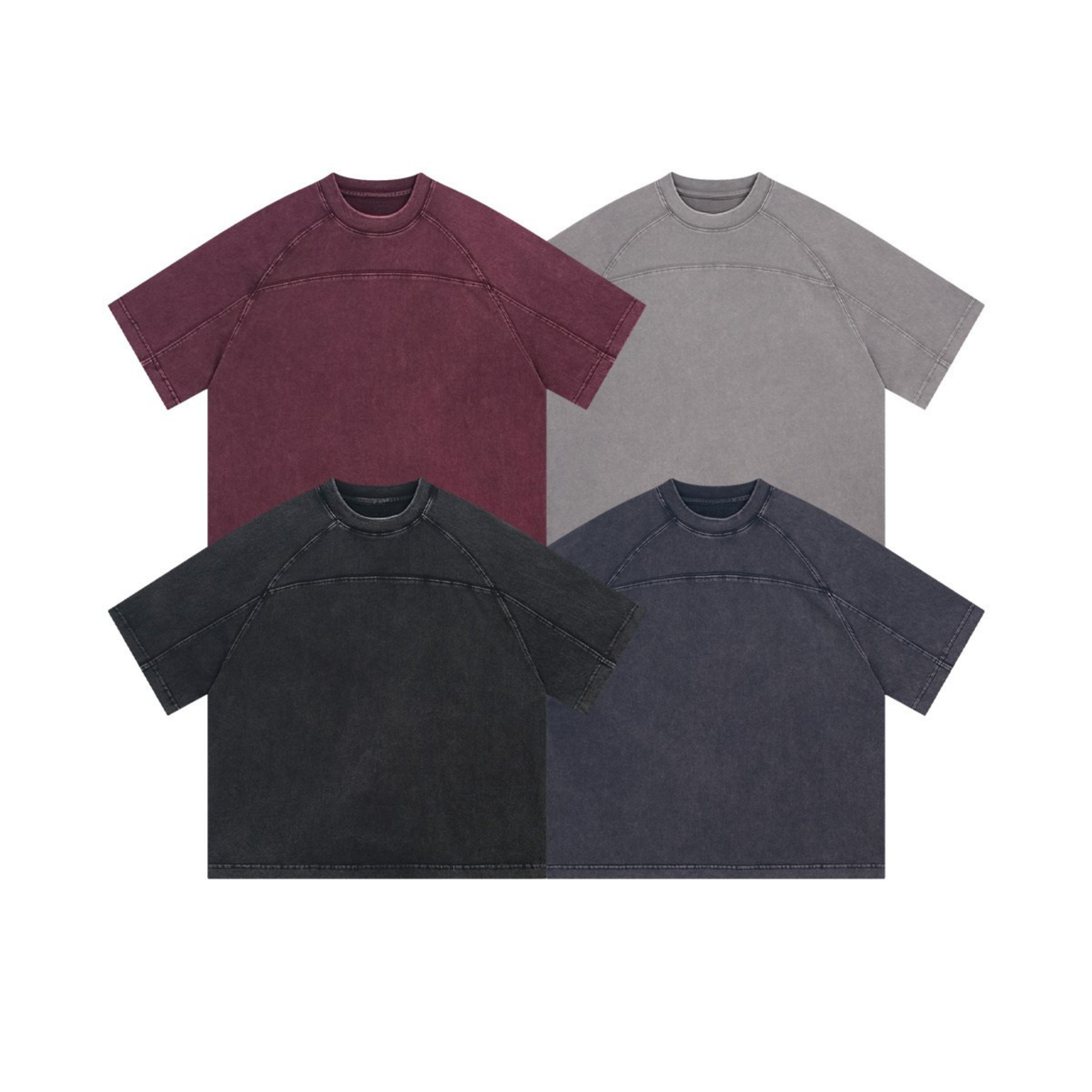 Omirad Vintage Washed Short-Sleeve Cotton Tee