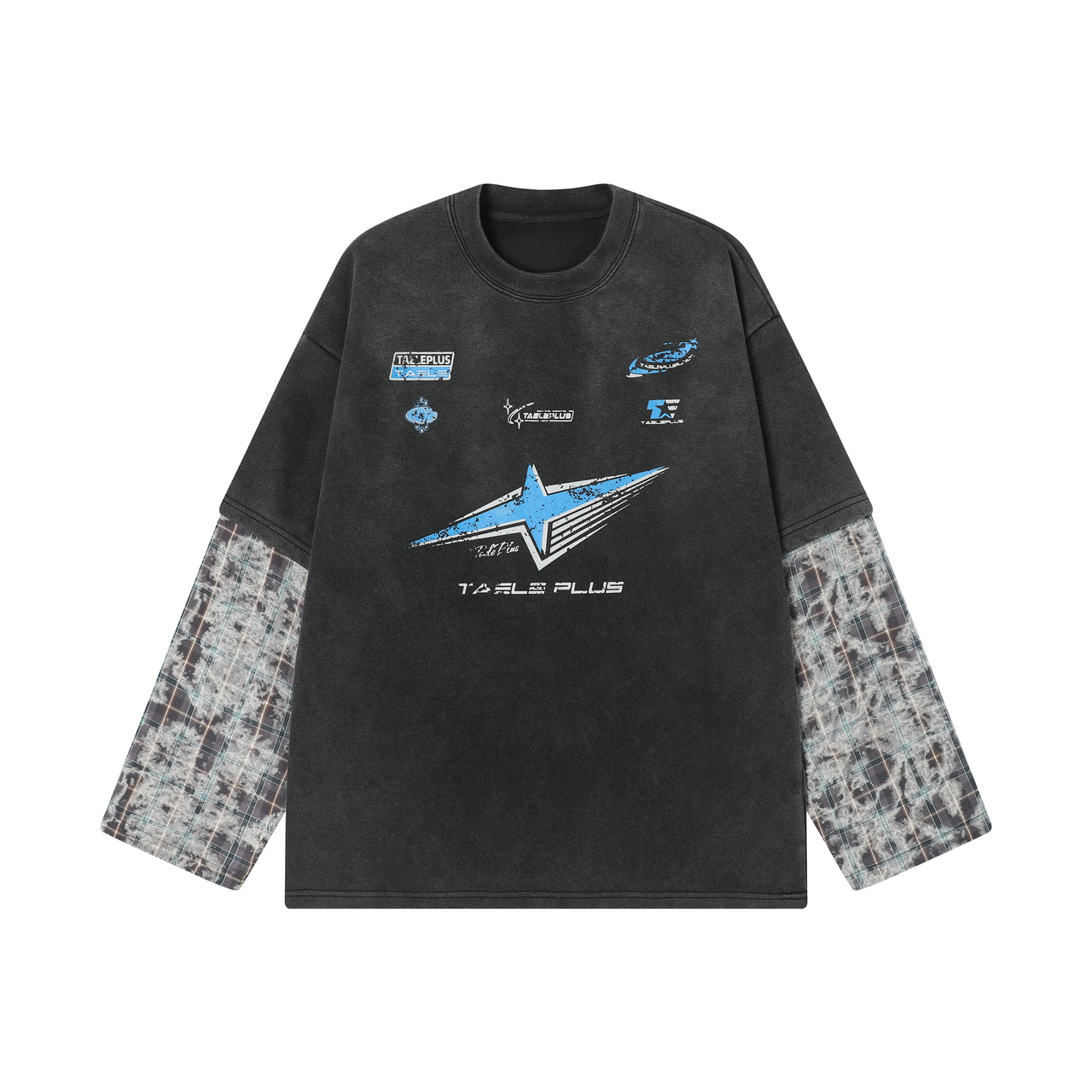 Omirad Graphic Layered Long Sleeve Tee