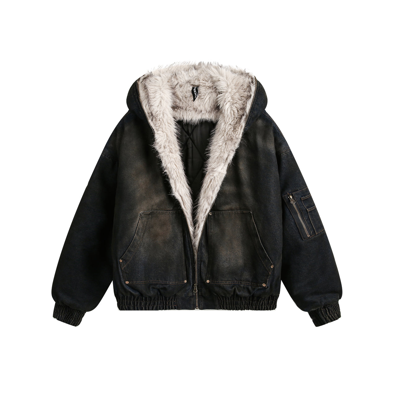 Faux-Fur-Trim High Street Jacket