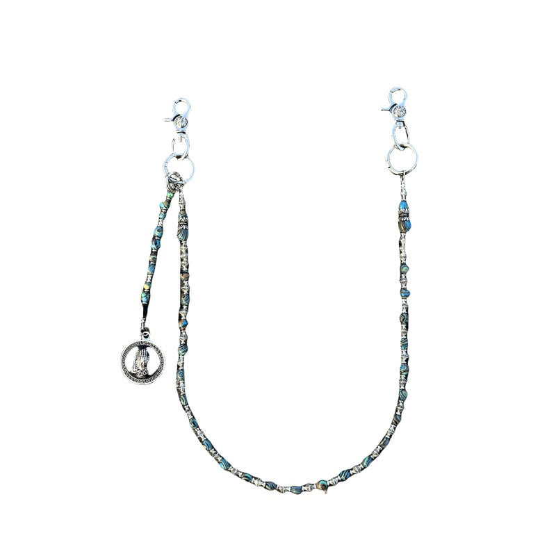 Vintage Turquoise Handmade Beaded Waist Chain