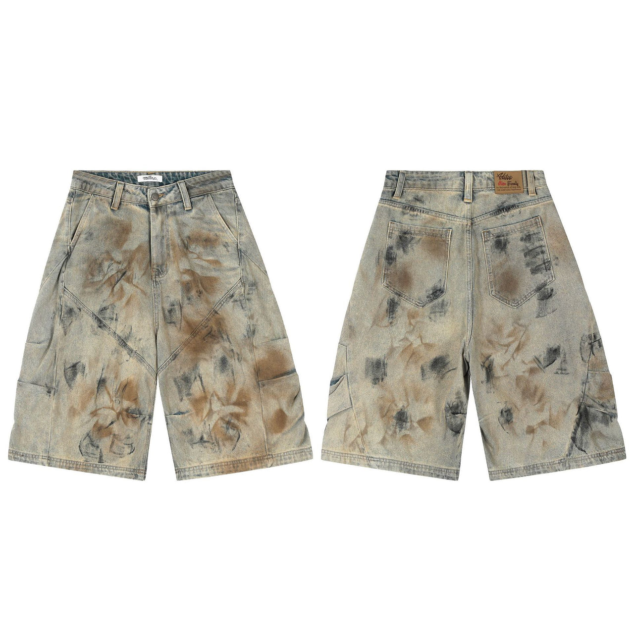 American Street Style Distressed Washed Jorts