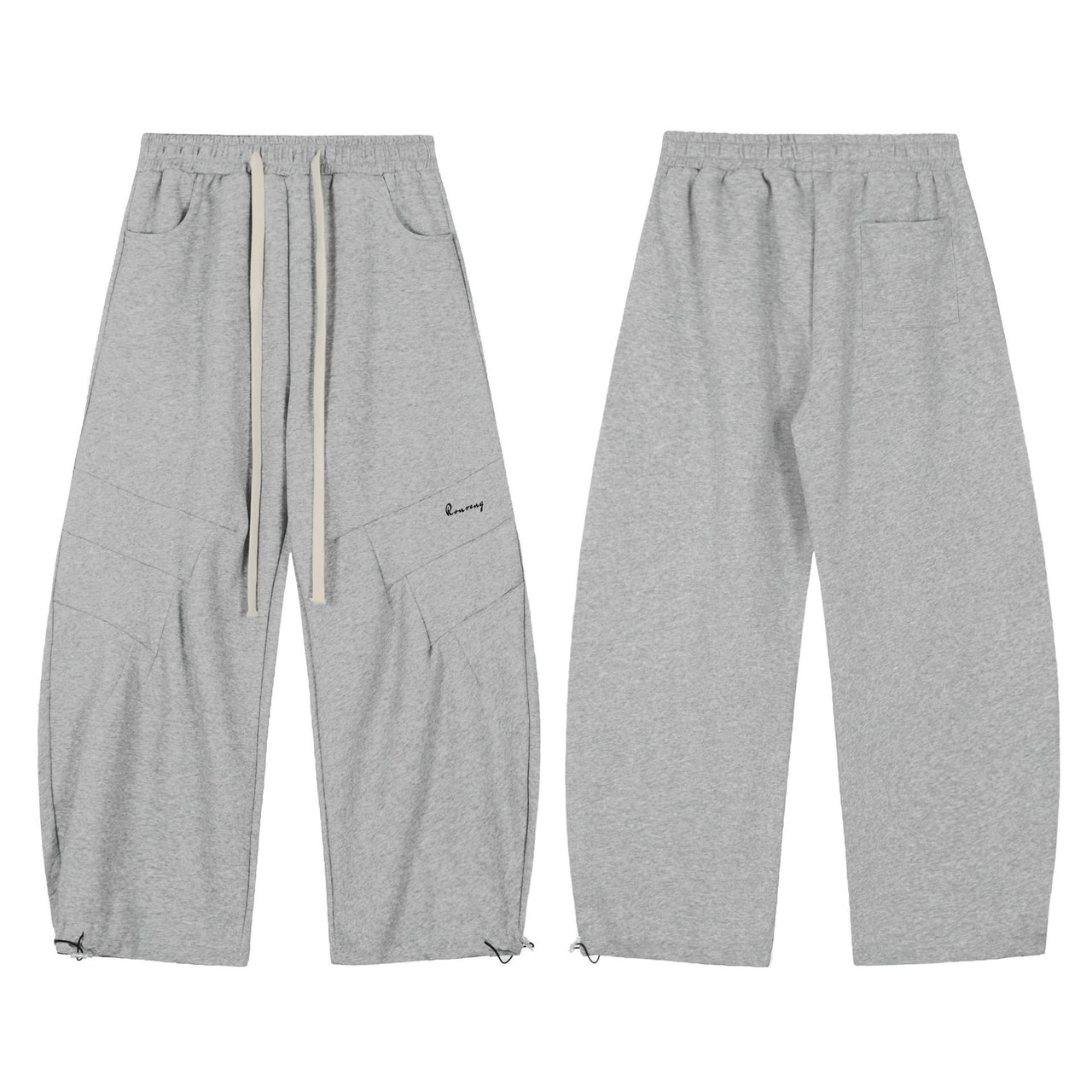 Omirad Essential Grey Paneled Sweatpants