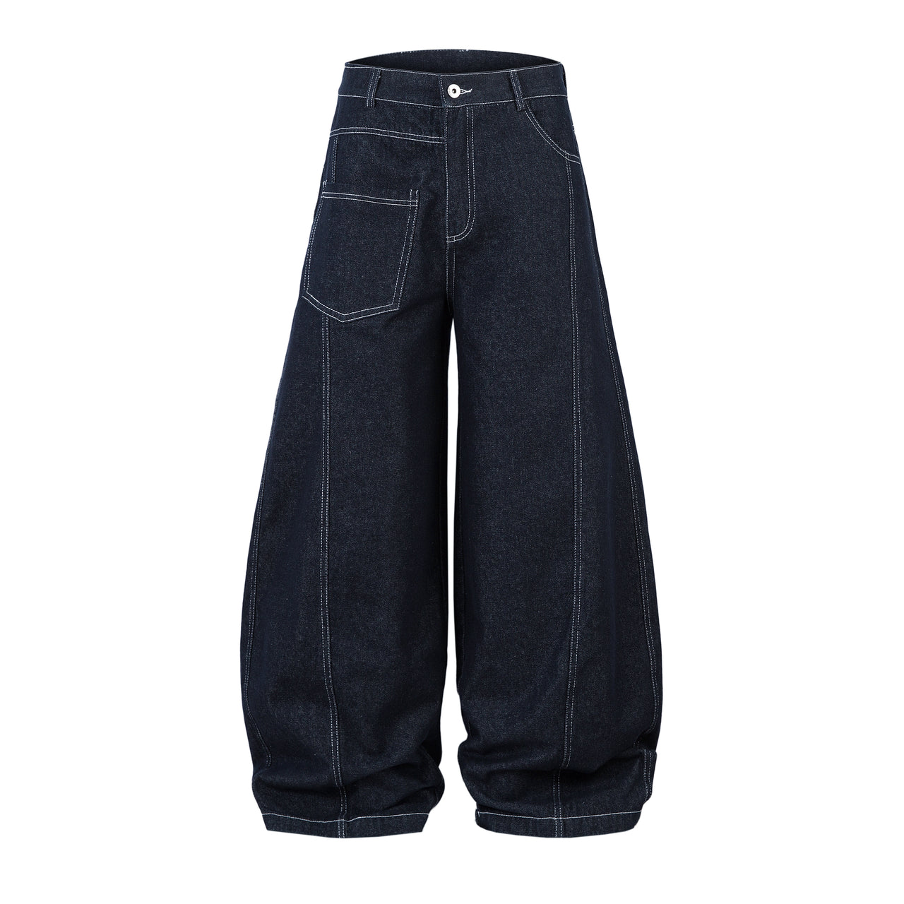 Raw Denim Scimitar Jeans