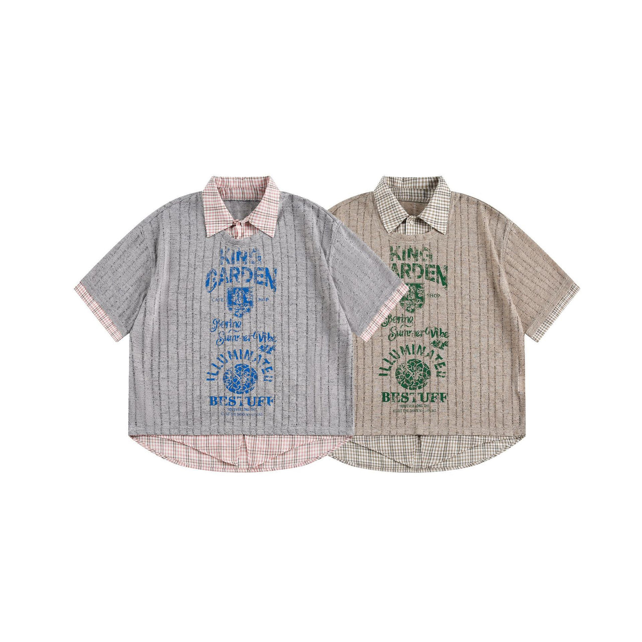 American Vintage Minimalist Loose-Fit Faux Layered Tee