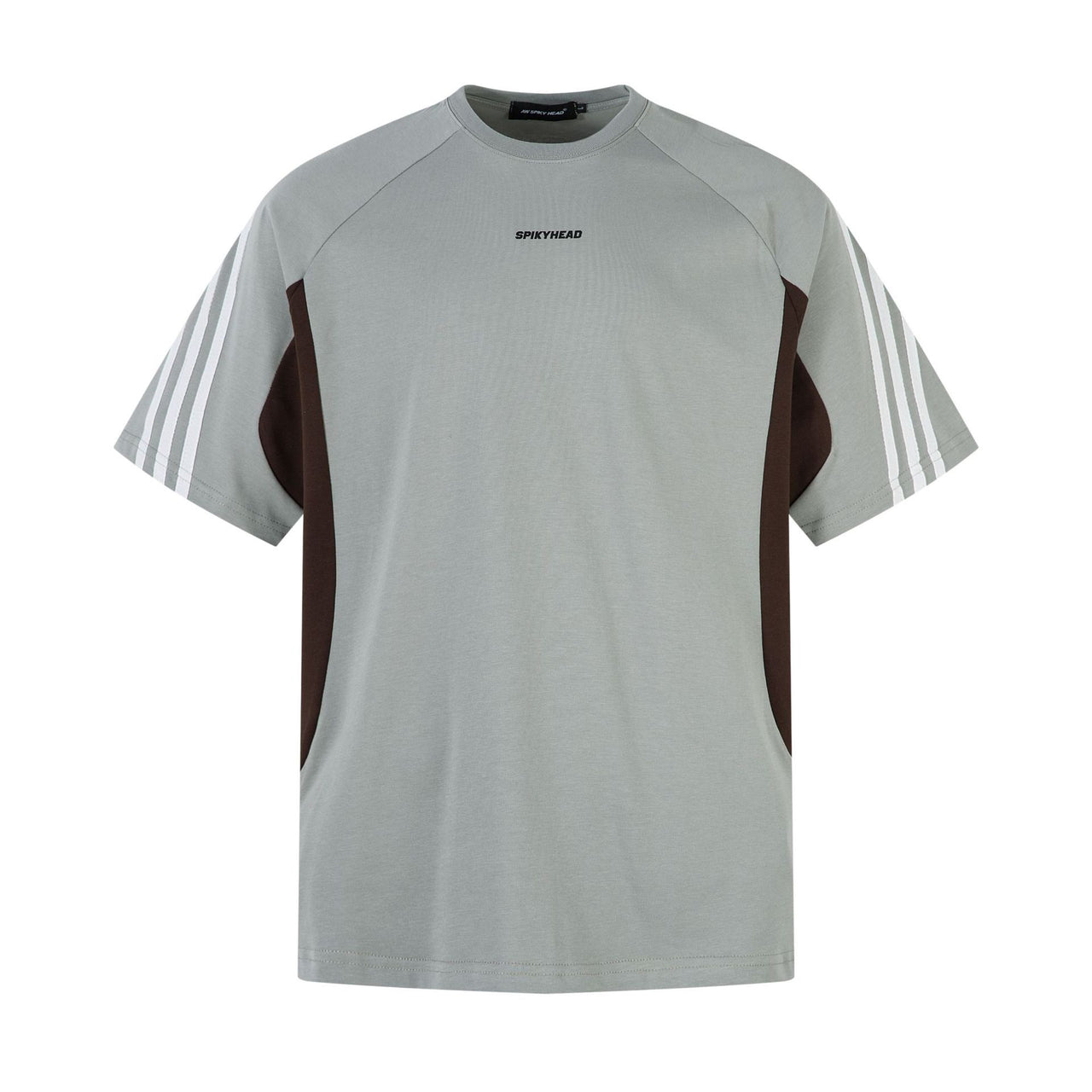 American Streetwear Biker Style Color Block Tee