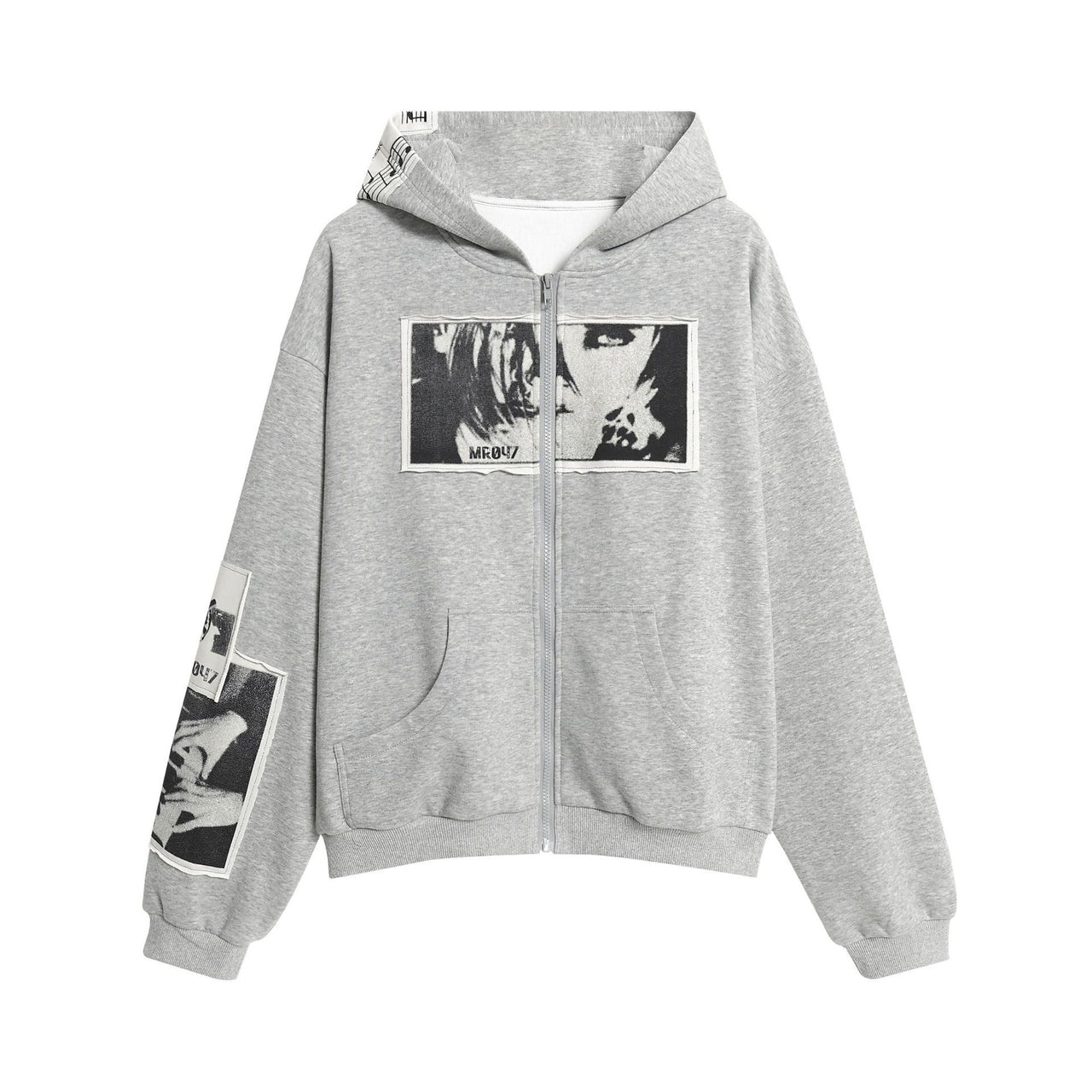 Omirad Photo Collage Zip Hoodie