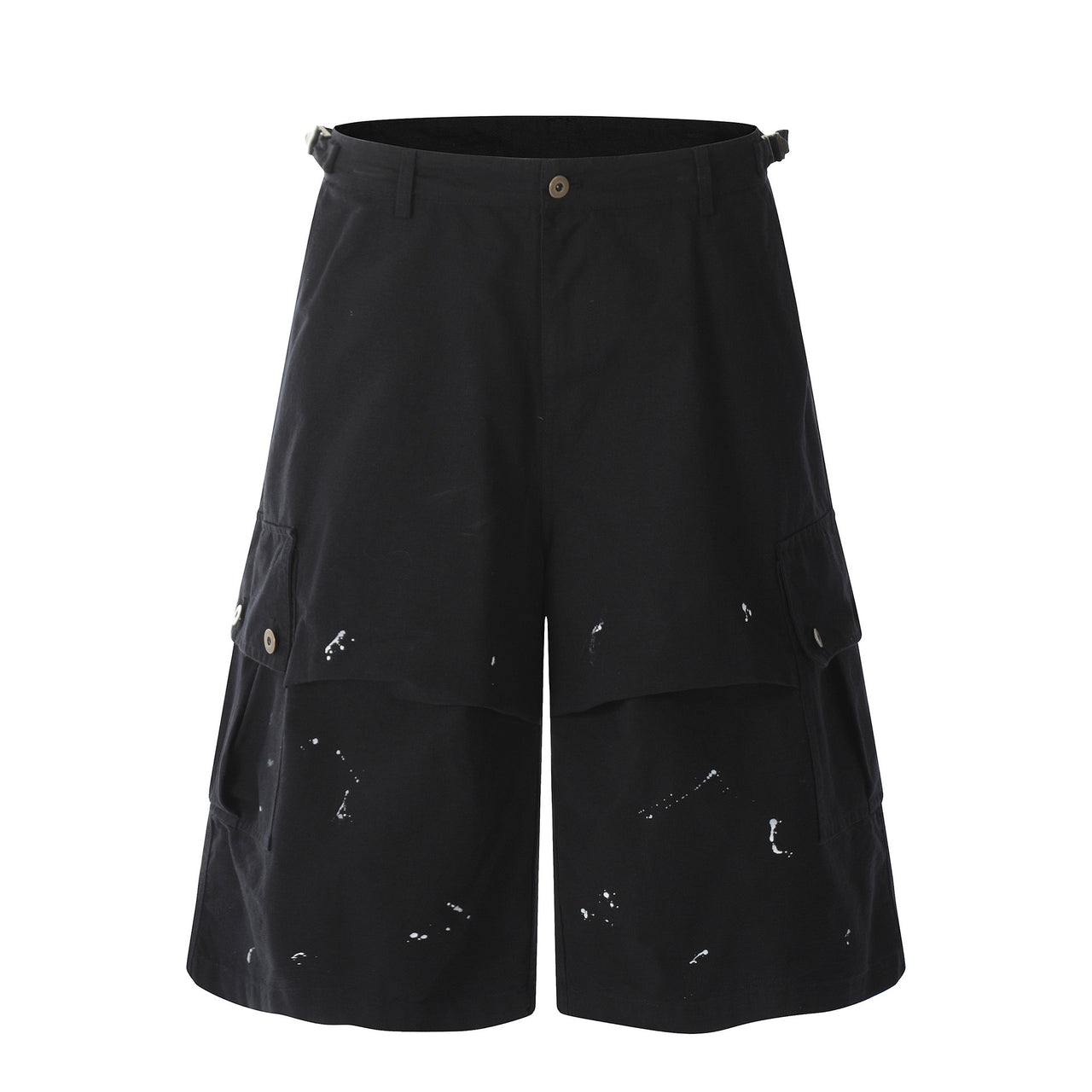 Distressed Multi-Pocket Cargo Shorts