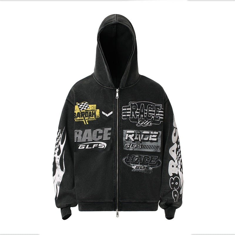 Racing Slogan Hoodie