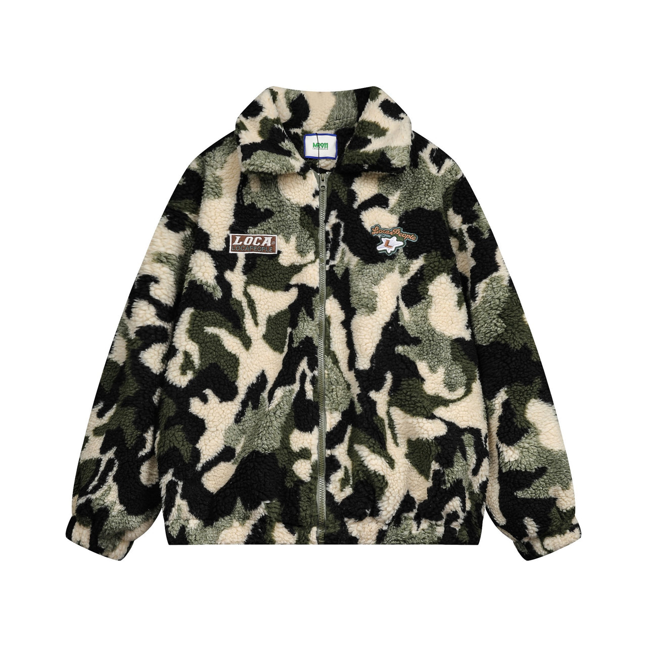 Faux Fur Camouflage Jacket