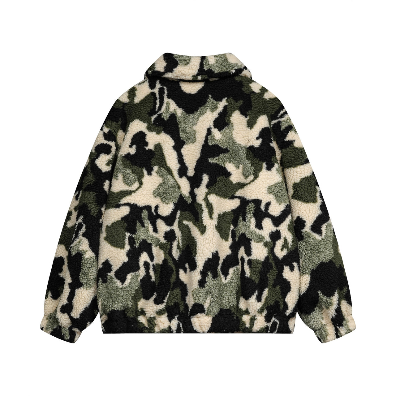 Faux Fur Camouflage Jacket