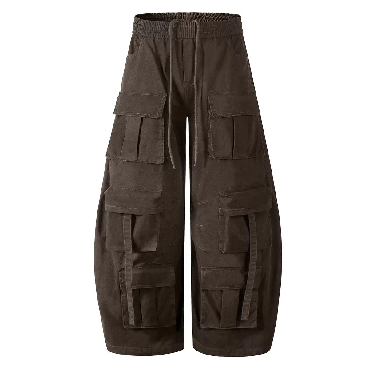 Omirad Multi-Pocket Cargo Barrel Pants