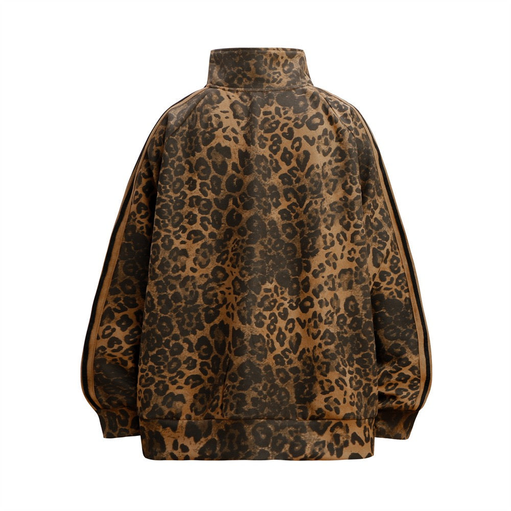 American Leopard Print Sweatshirt