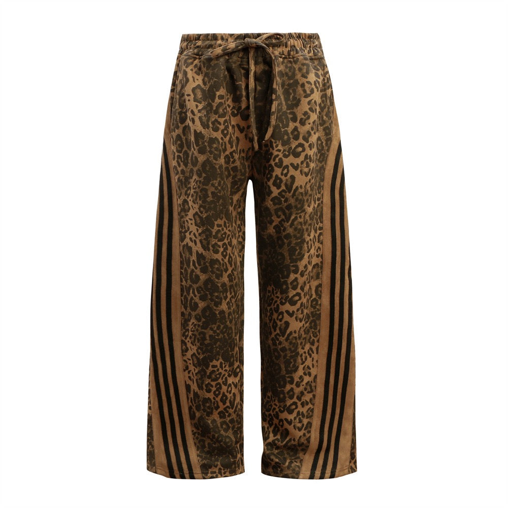 American Leopard Print Pants
