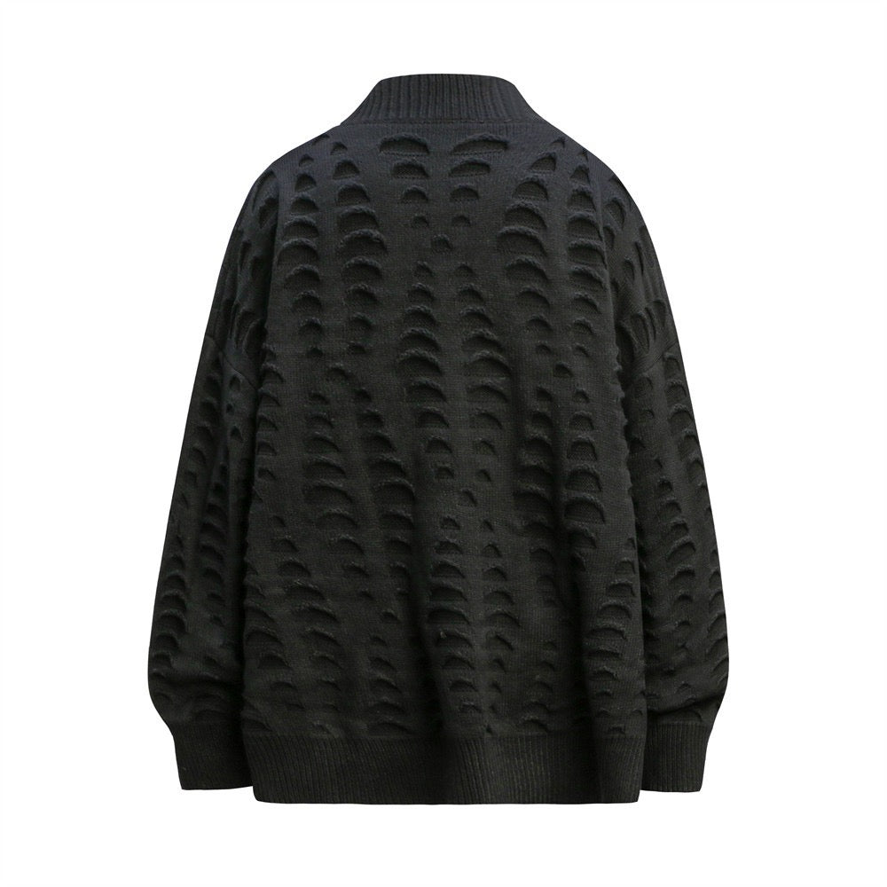 Streetwear Jacquard Knit Sweater