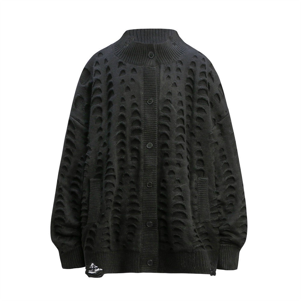 Streetwear Jacquard Knit Sweater
