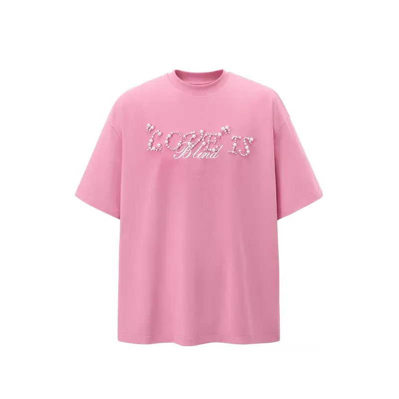 Embellished Letter Short Sleeve Tee