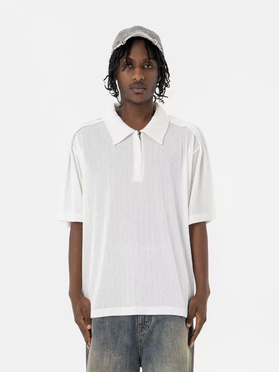 Omirad Minimal Zip Polo Shirt