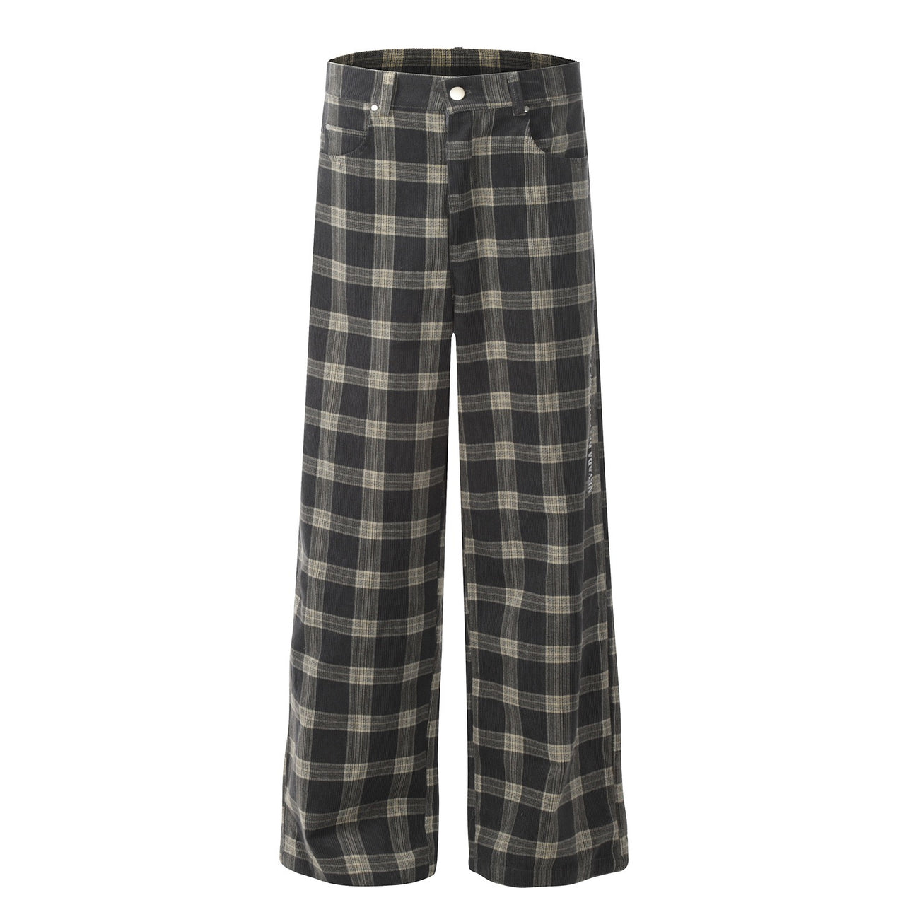 American Vintage Plaid Casual Pants