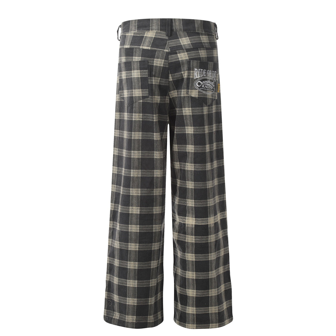 American Vintage Plaid Casual Pants