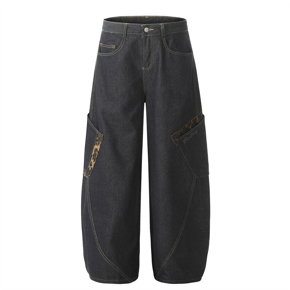 Big Pocket Curved Leg Jeans