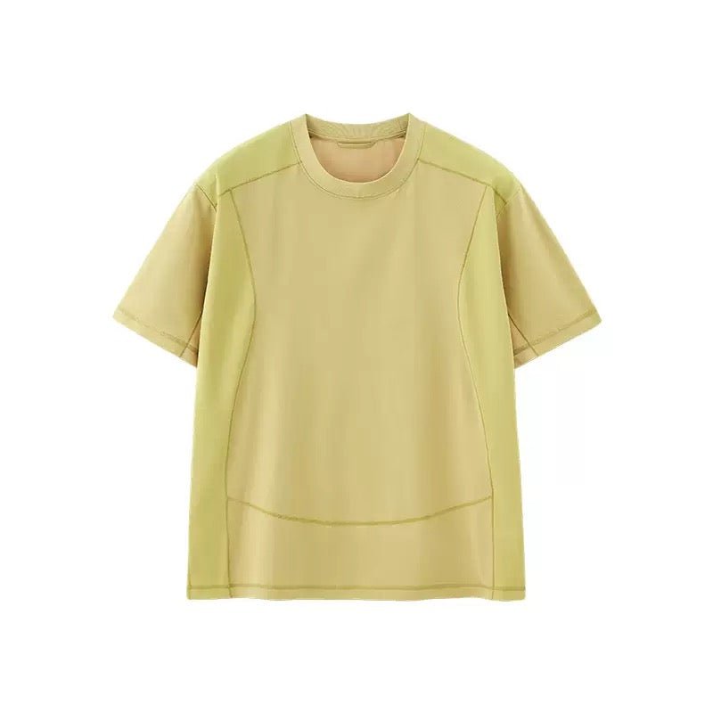 American Streetwear Outdoor Patchwork Quick-Dry Tee