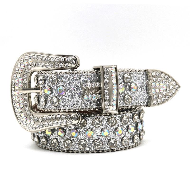 Rhinestone Punk Belt