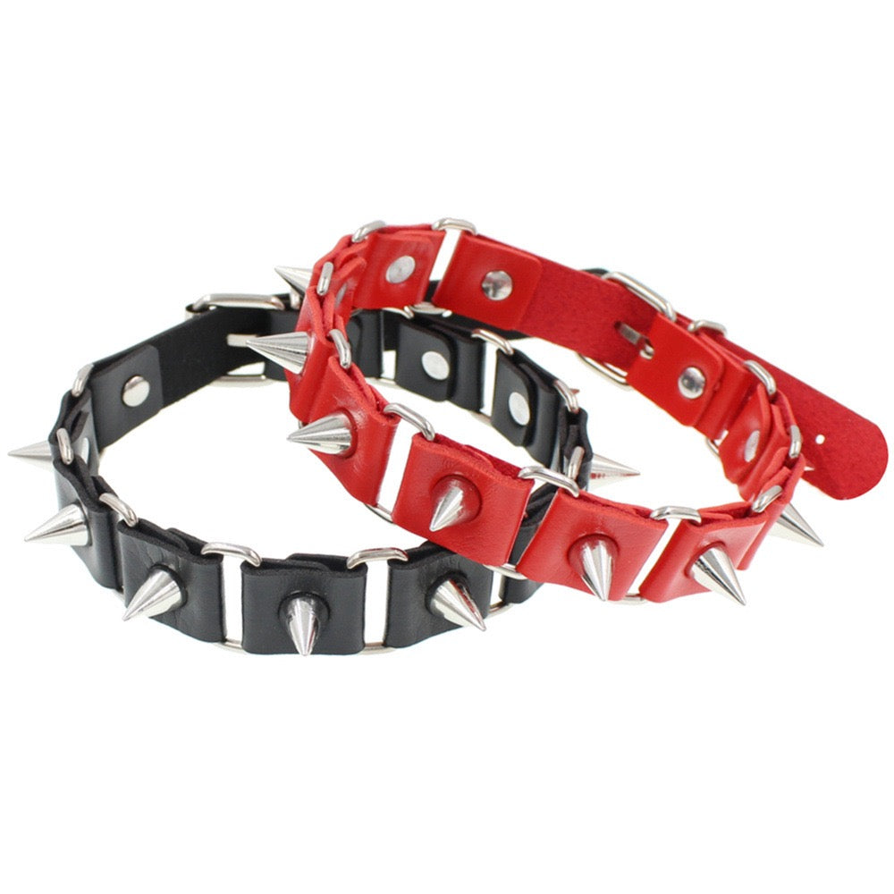 Punk Spiked Studded Necklace
