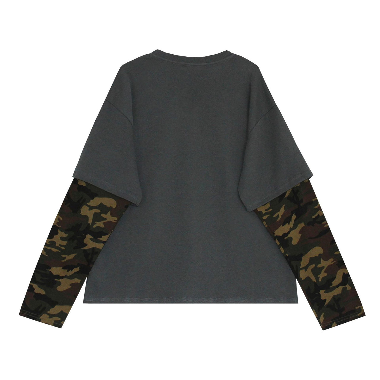 Streetwear Style Layered Look Sweatshirt