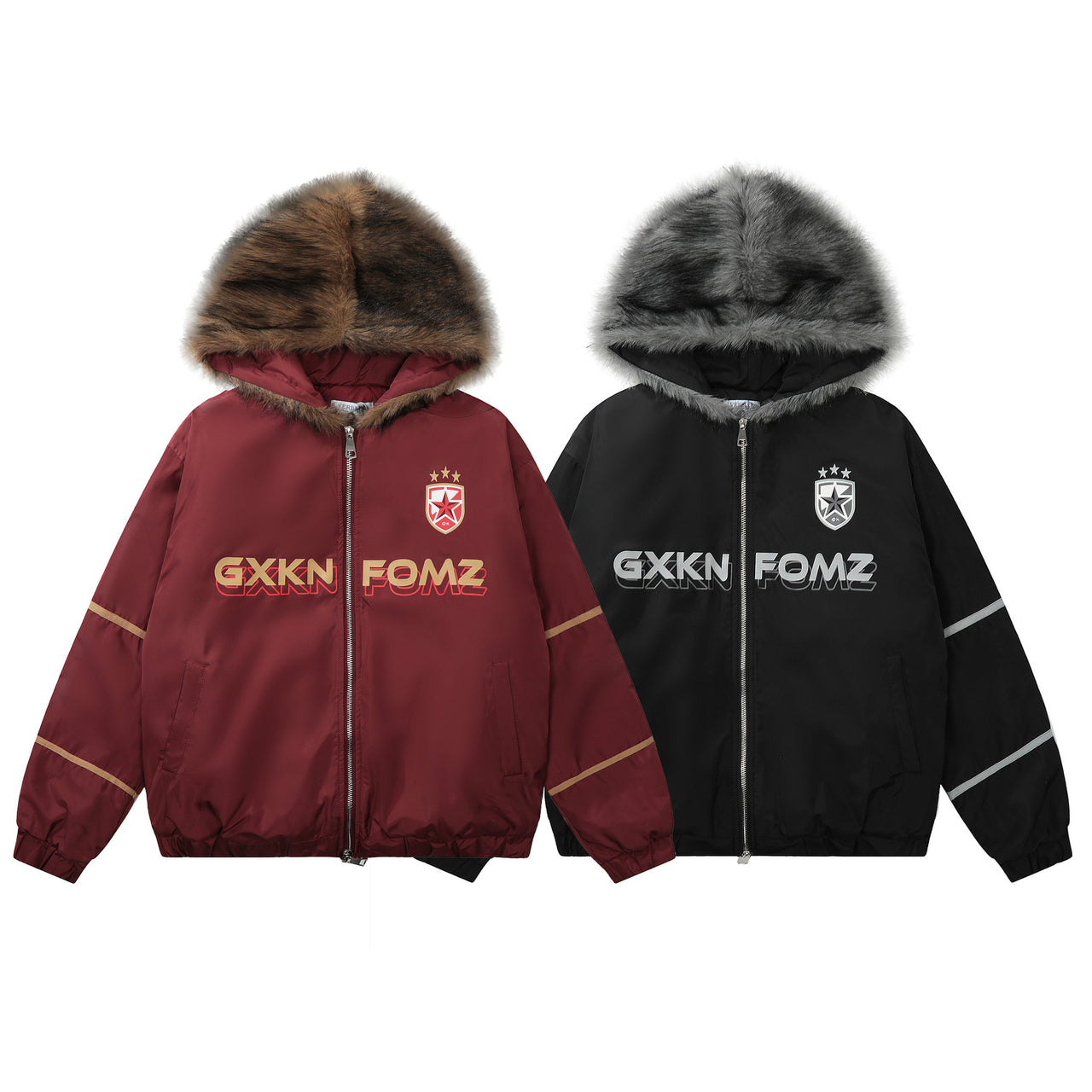 Hip-Hop Fleece Hoodie Jacket