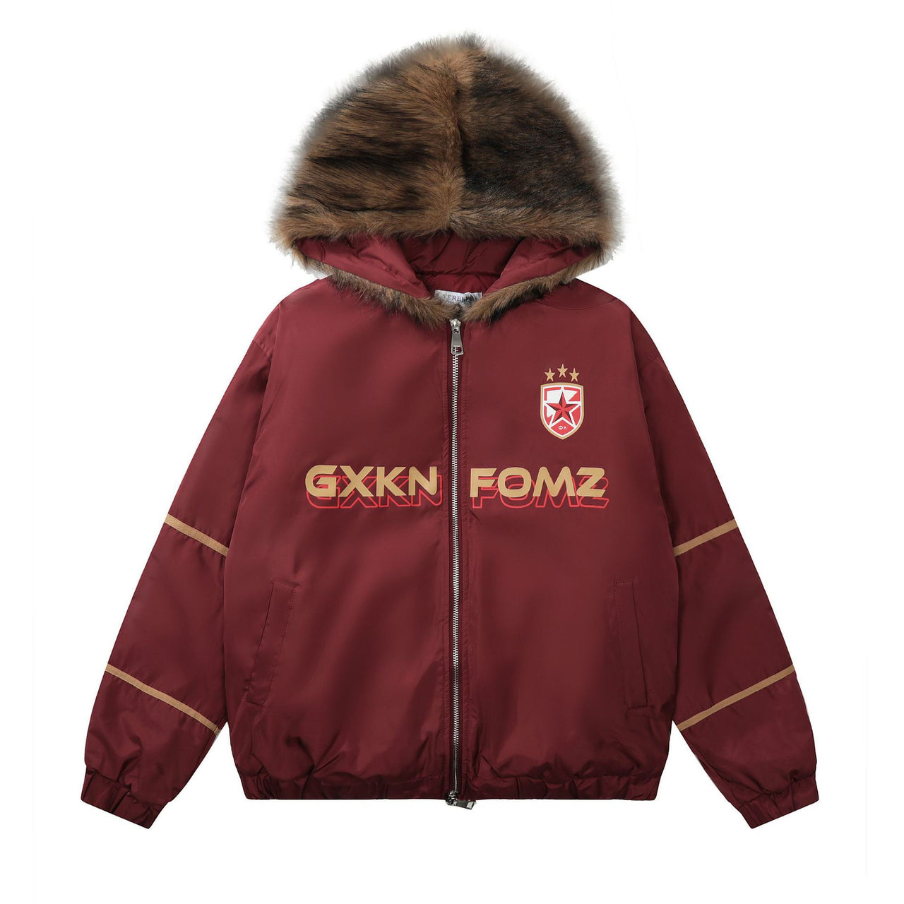 Hip-Hop Fleece Hoodie Jacket