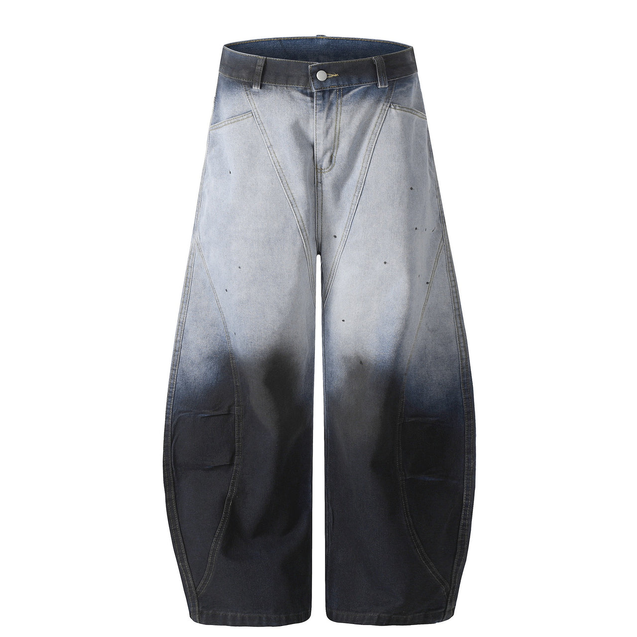 American High Street Tie-Dye Curved Jeans