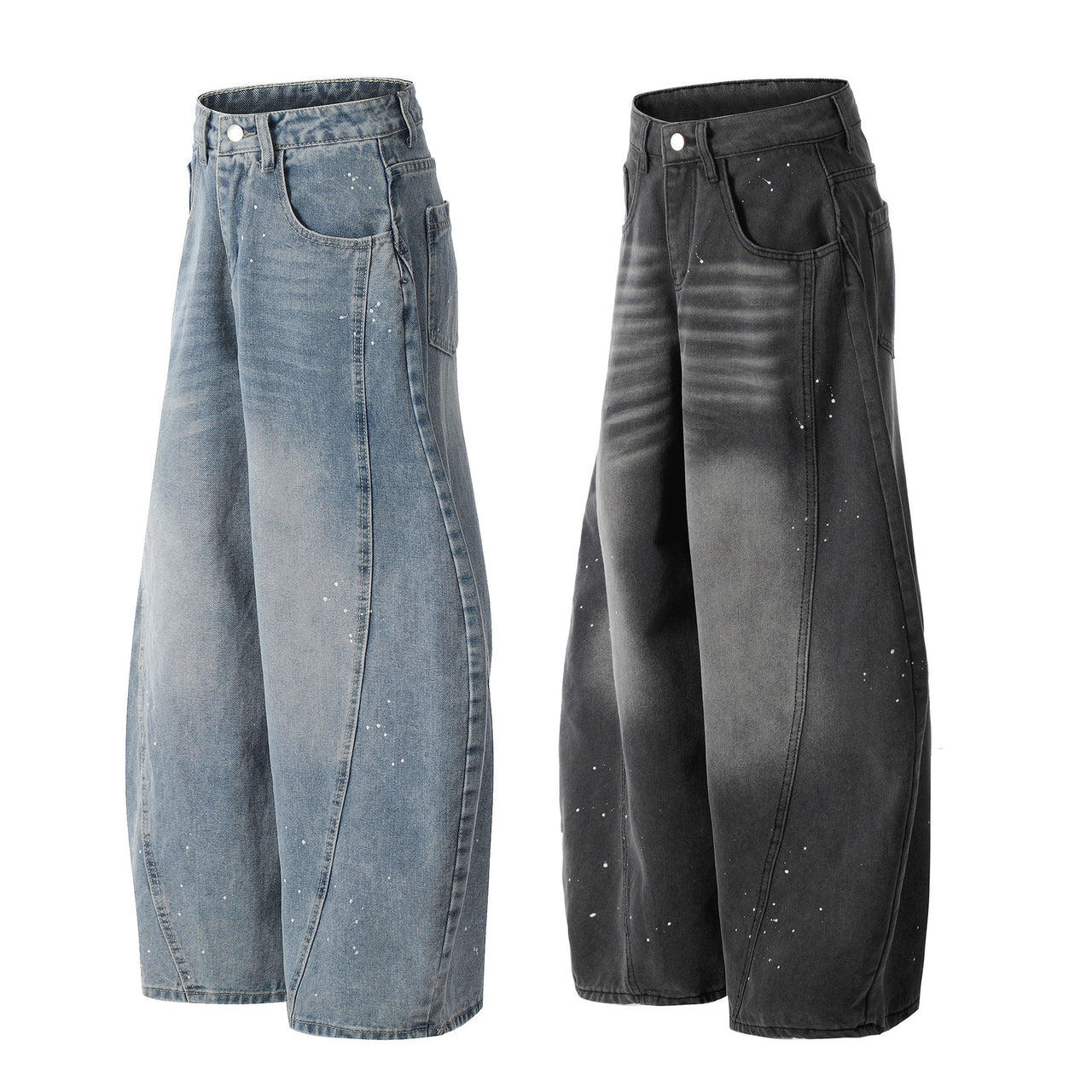 American Vintage Spray-Washed Curved Jean