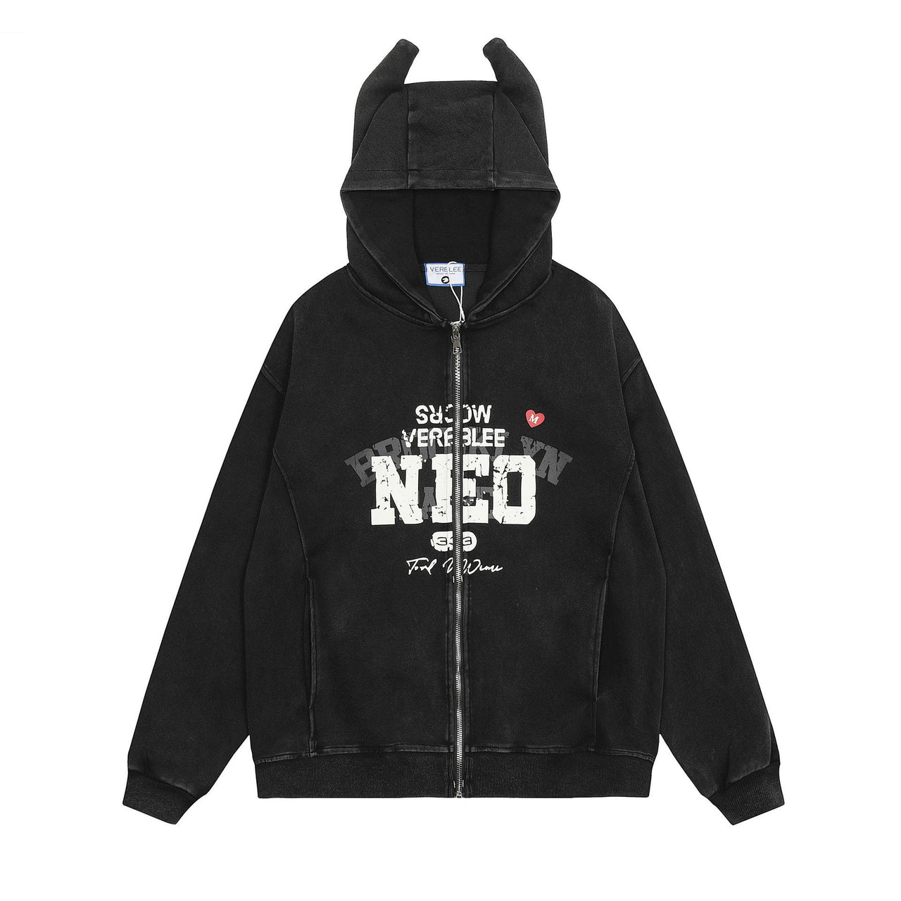 Preppy Oversized Couples Hoodie