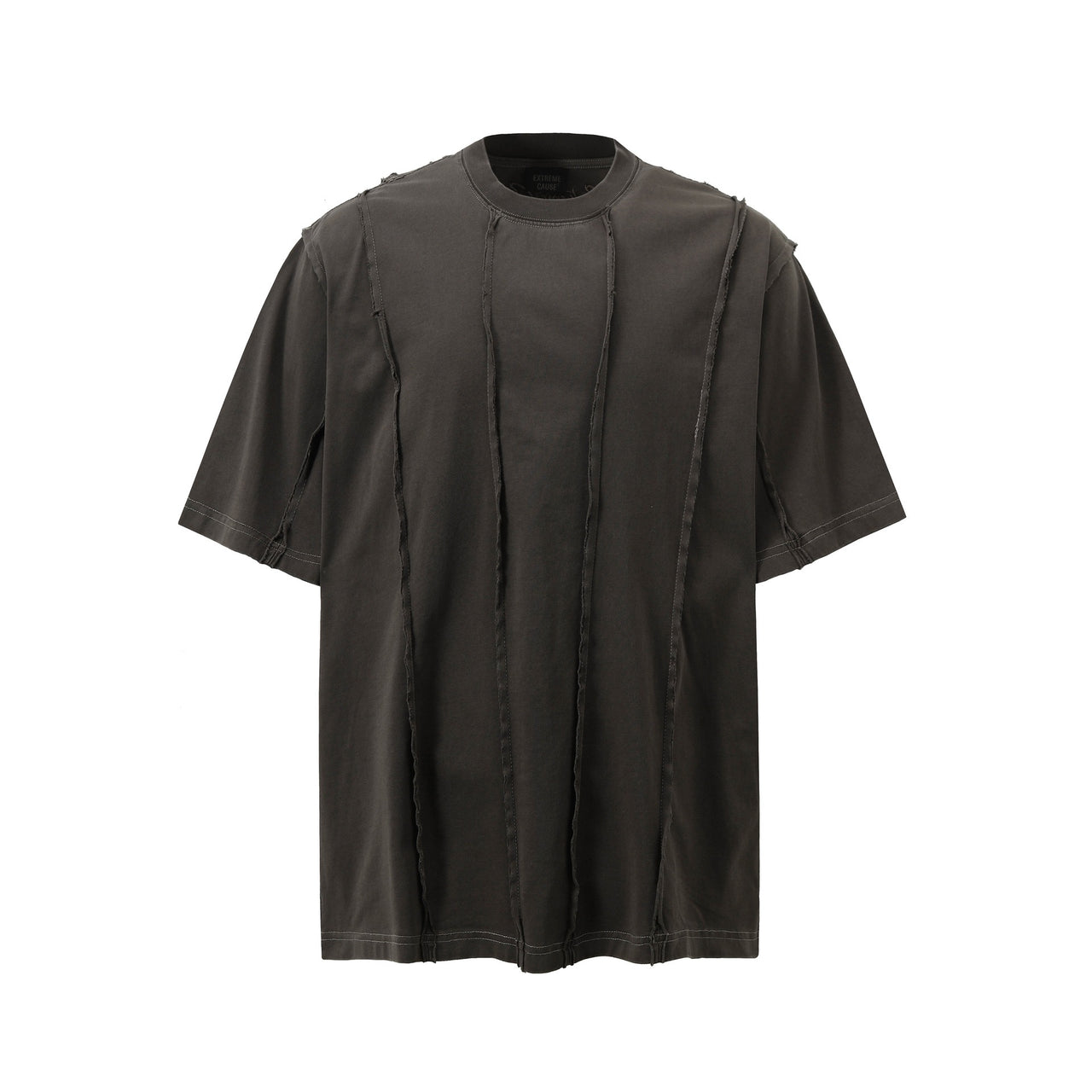 Heavyweight Washed Frayed Seam Tee