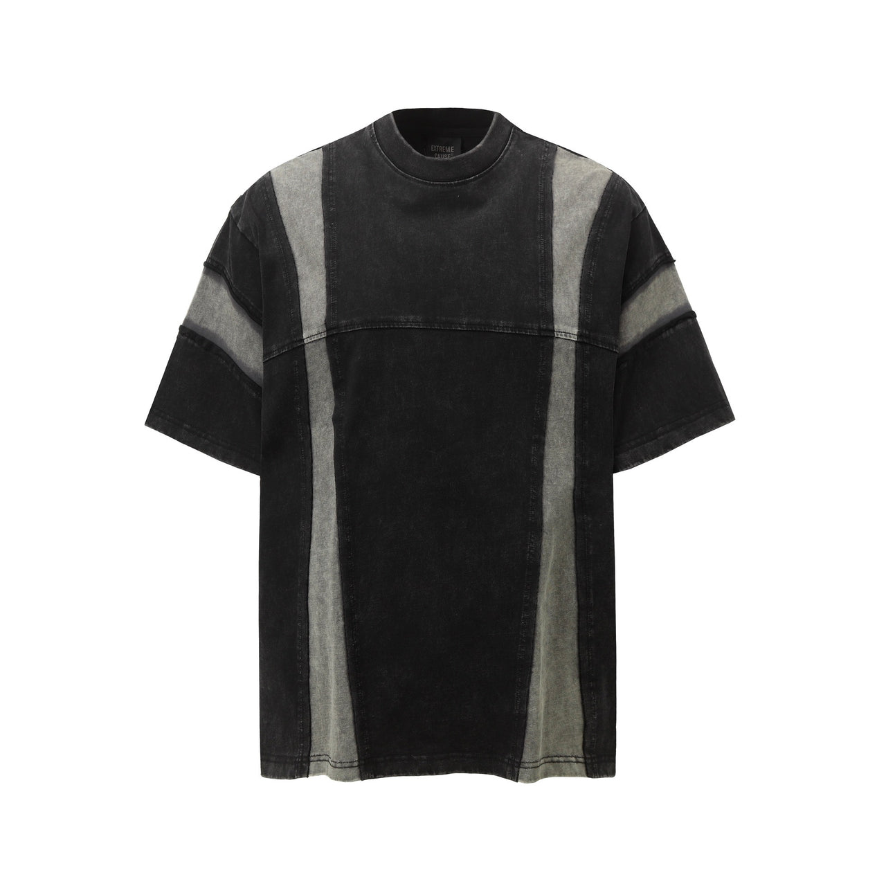 Unique Washed Patchwork Tee