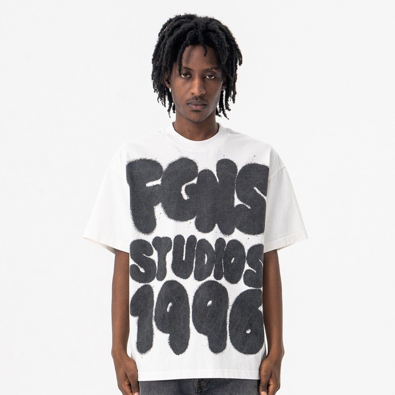 Street Creative Cartoon Graffiti Tee