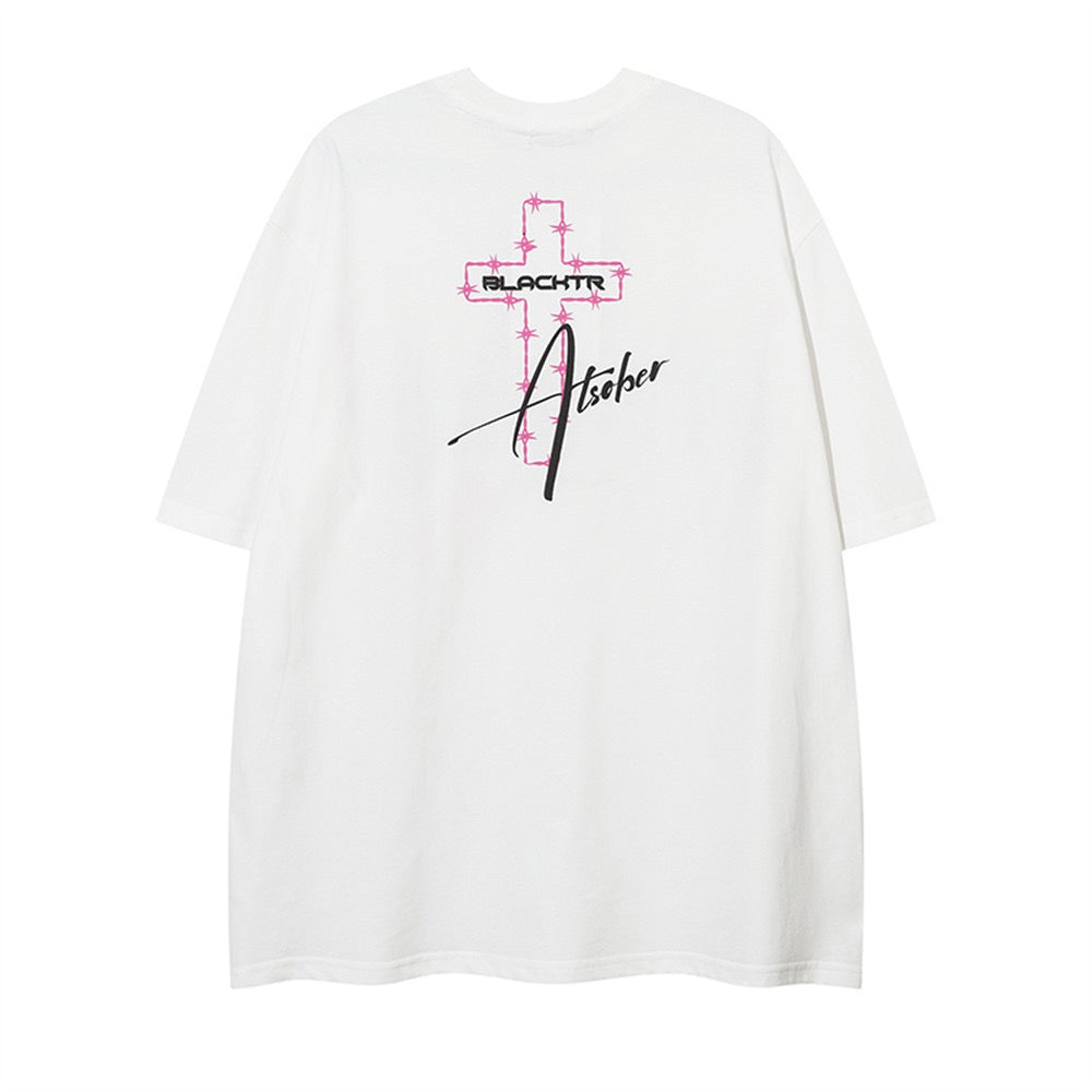 Hip-Hop Flame Letter Tee