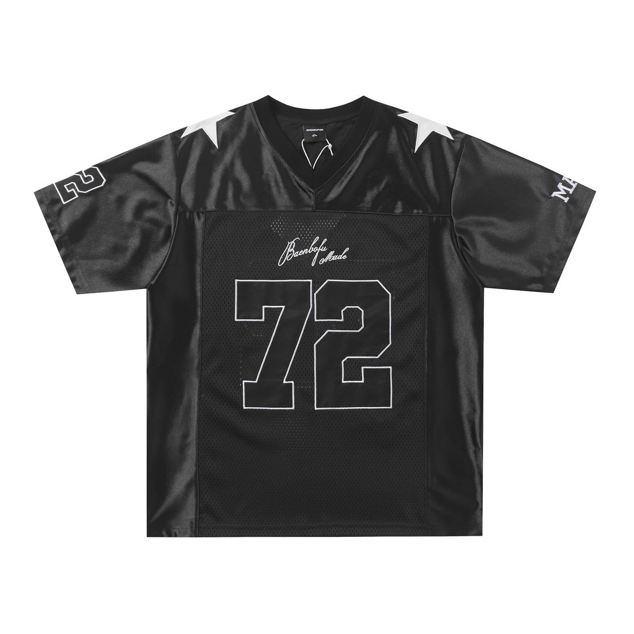 Trendy Patchwork Mesh Silky Tee