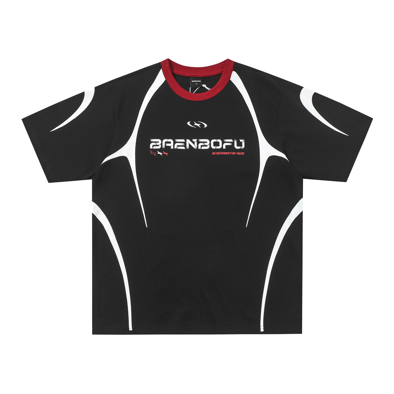 Streetwear Color-Block Graphic Tee