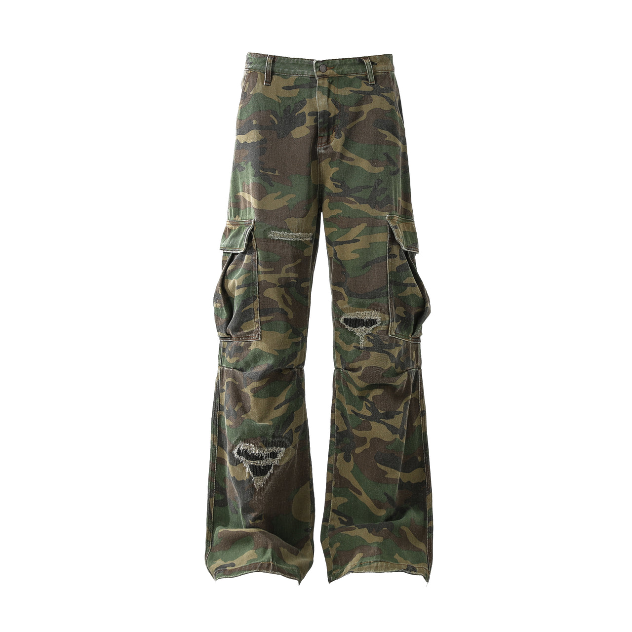 Camouflage Distressed Pants